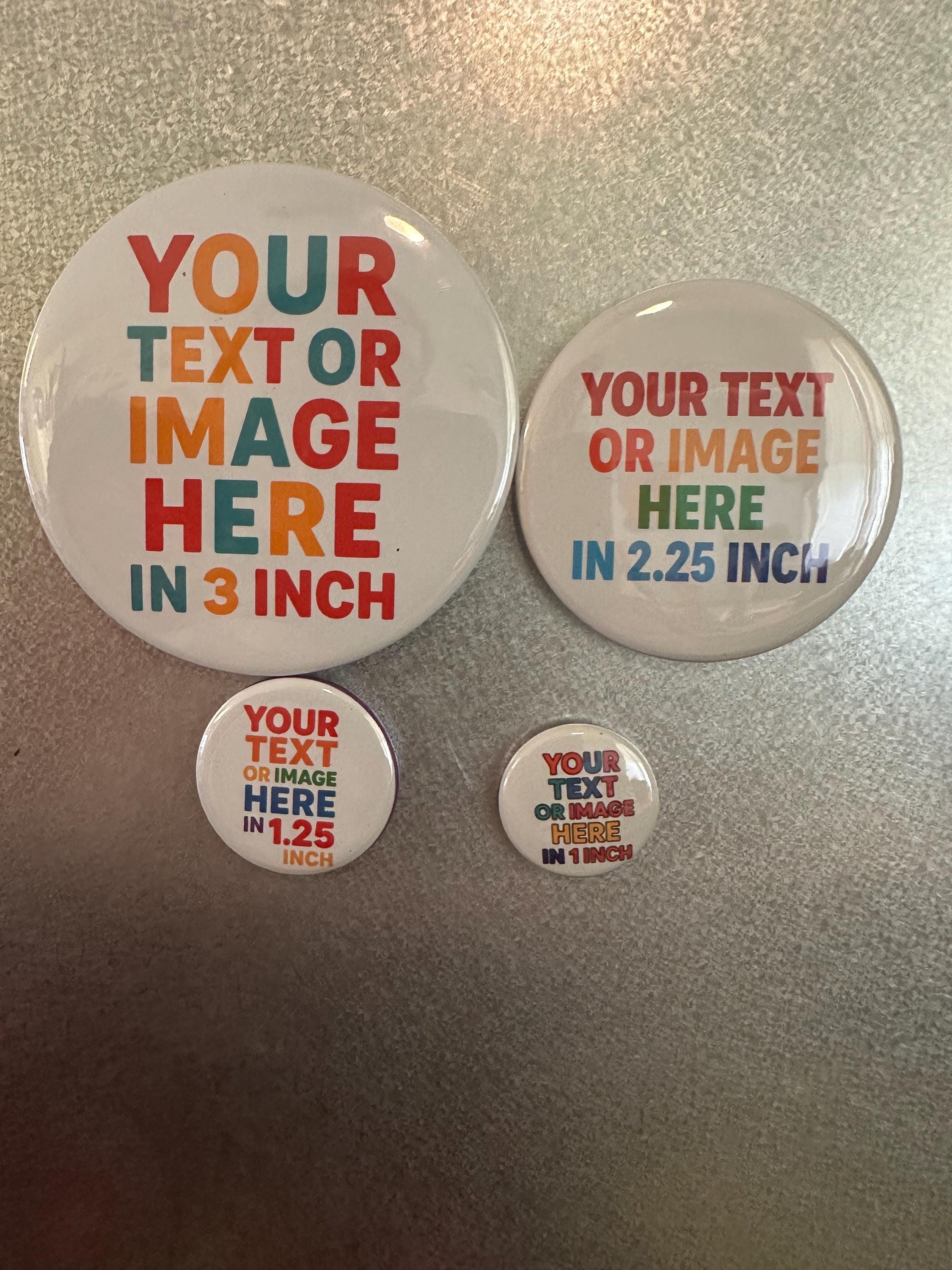 Custom Photo Buttons