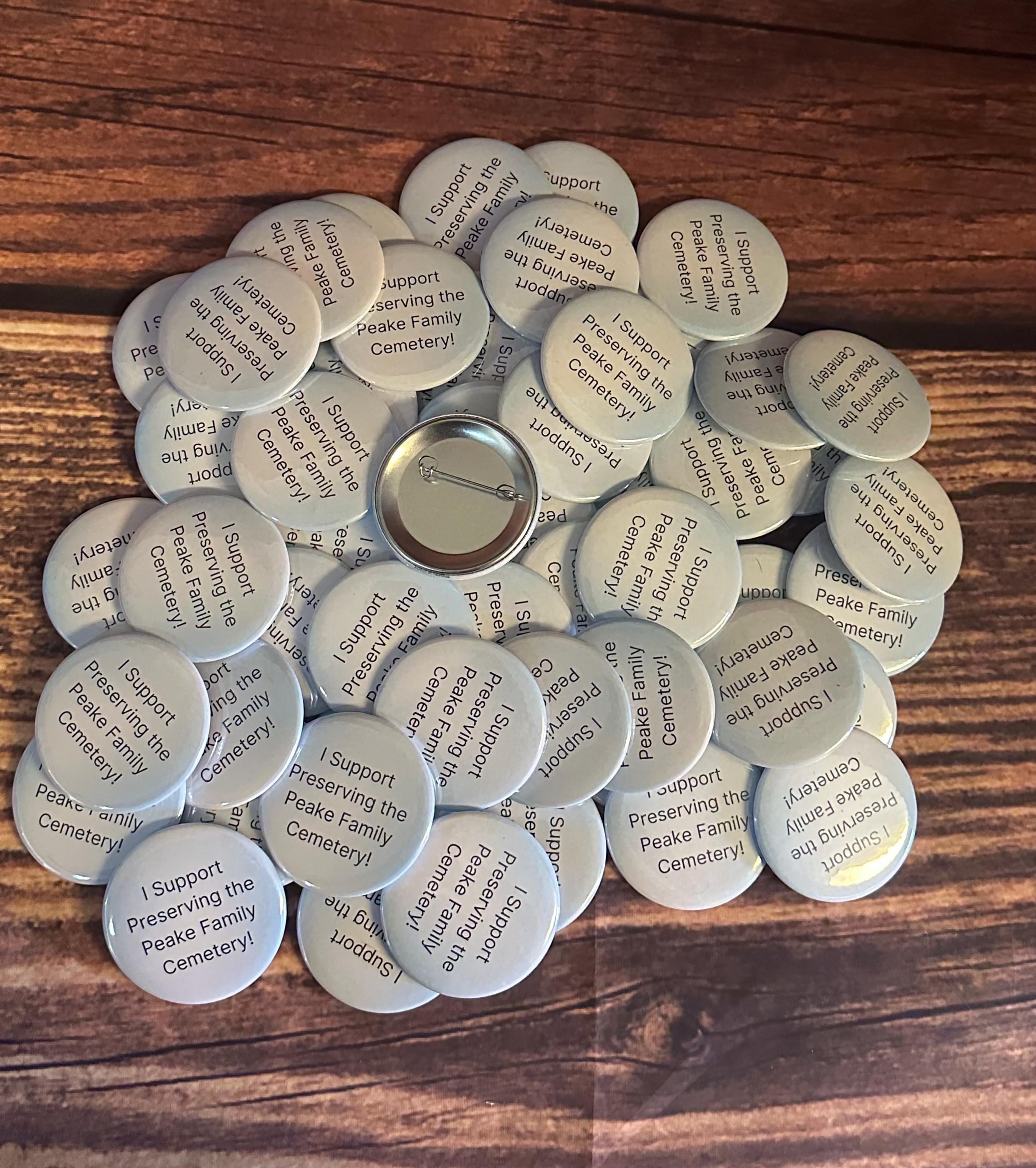 Full Color Custom Button Pins, pinback buttons, square buttons, custom photo fridge magnets, Fast Turnaround, Small Business, Events, Births