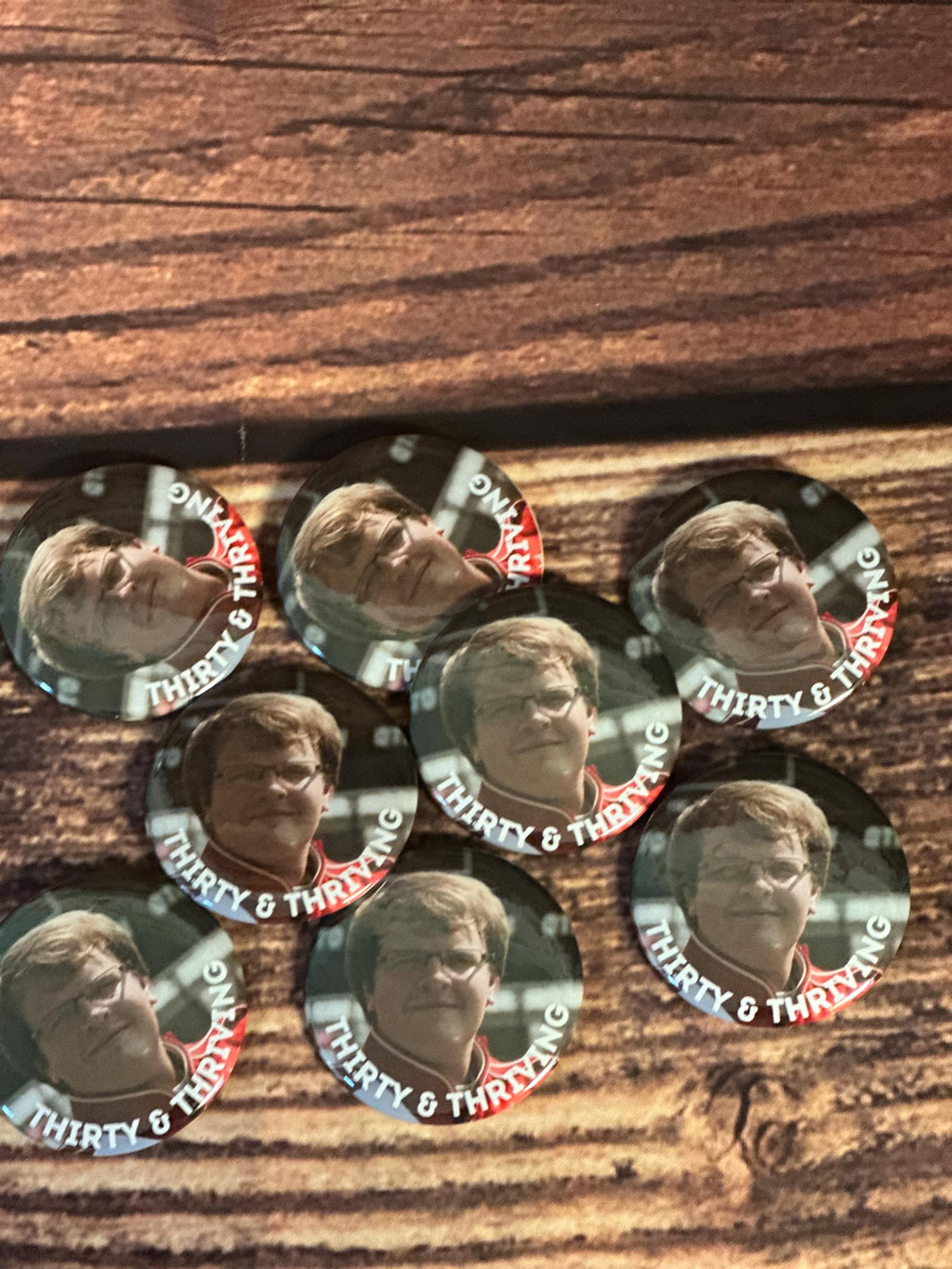 Custom Brithday Pin, Birthday Badge, Party Button, Picture Pin, Birthday Buttons