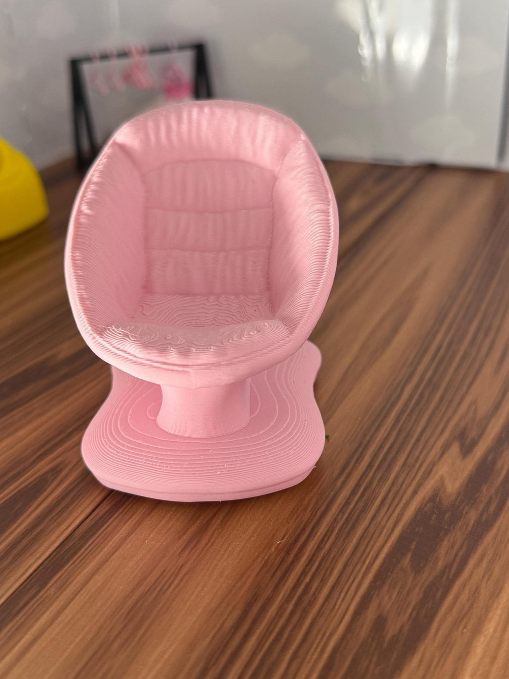 Miniature Baby glider Seat – 3D Printed Dollhouse Nursery Furniture – Pick Your Color –